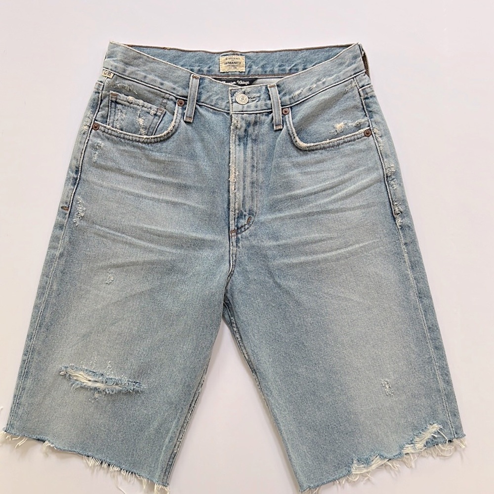 CITIZENS OF HUMANITY FRAYED PREMIUM VINTAGE SHORTS